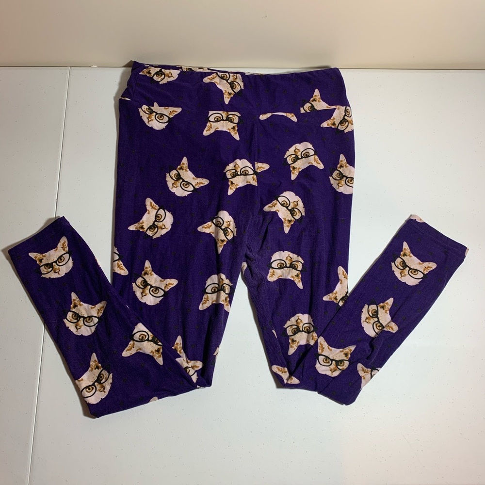 LuLaRoe Leggings - TC - Cats With Glasses